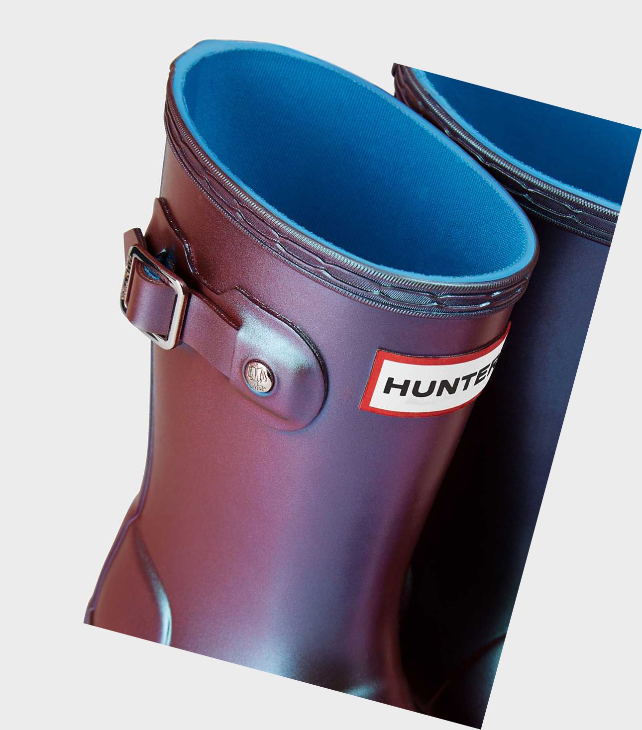 Kids' Hunter Original Little Nebula Wellington Short Boots Blue | 5249761-GW