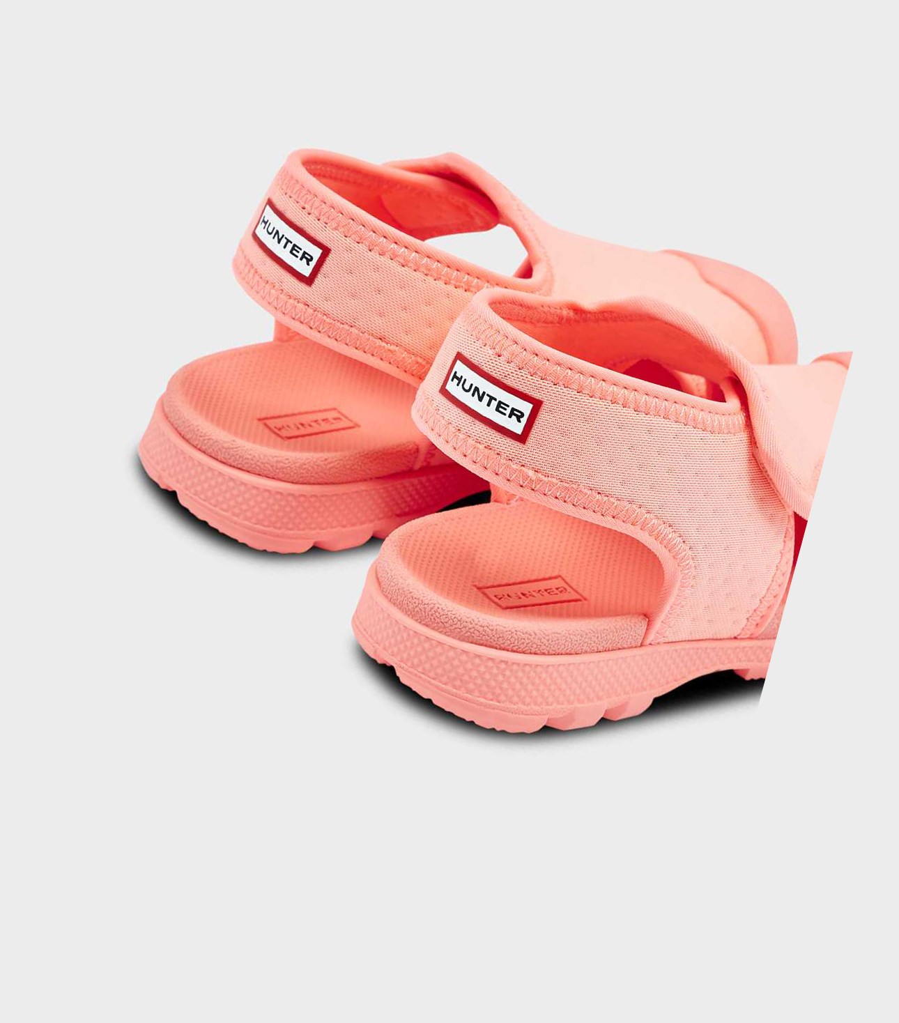 Kids' Hunter Original Little Outdoor Walking Sandals Pink | 3894216-QM