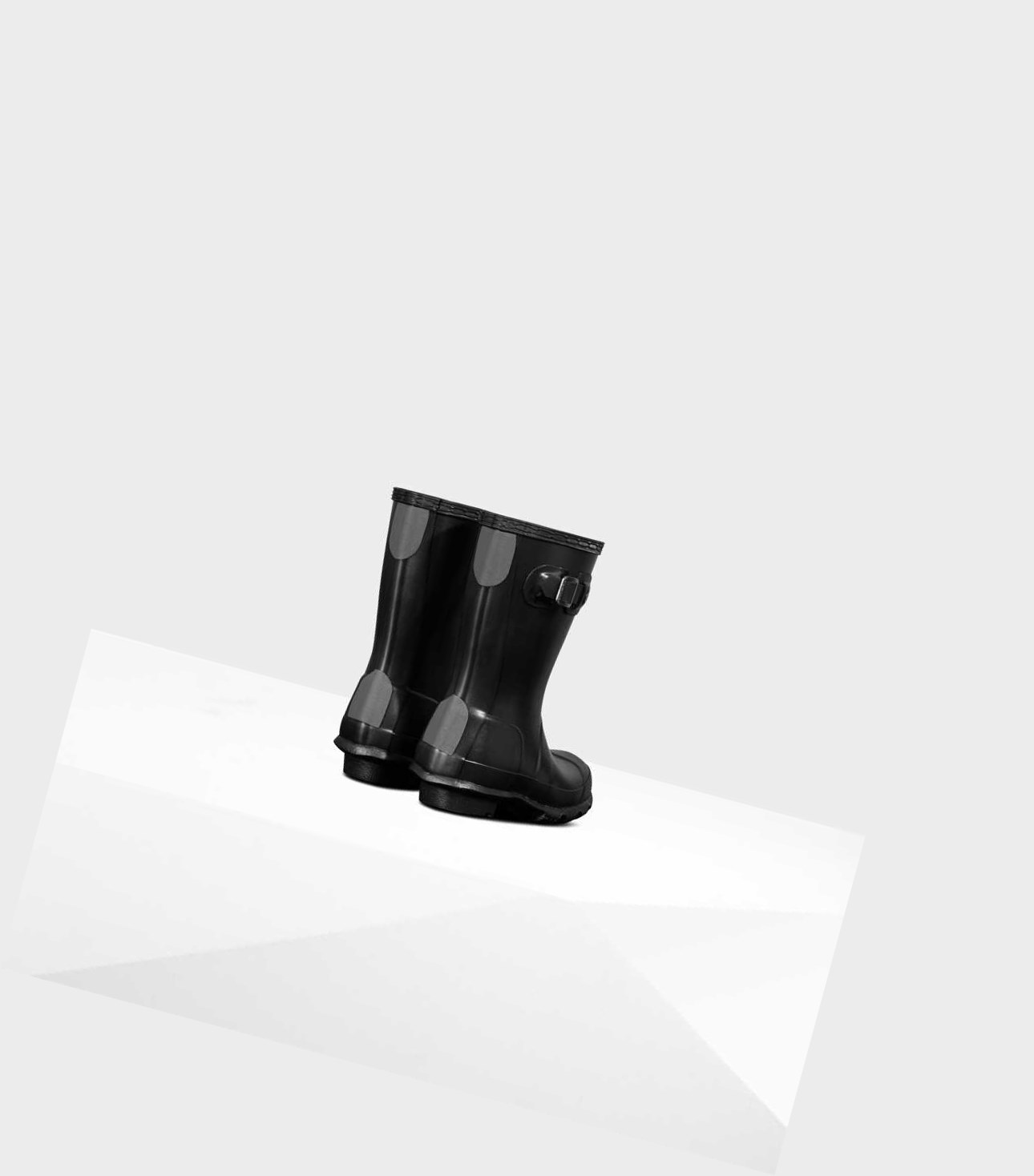 Kids' Hunter Original Little Pearlized Wellington Short Boots Black | 4059163-TE