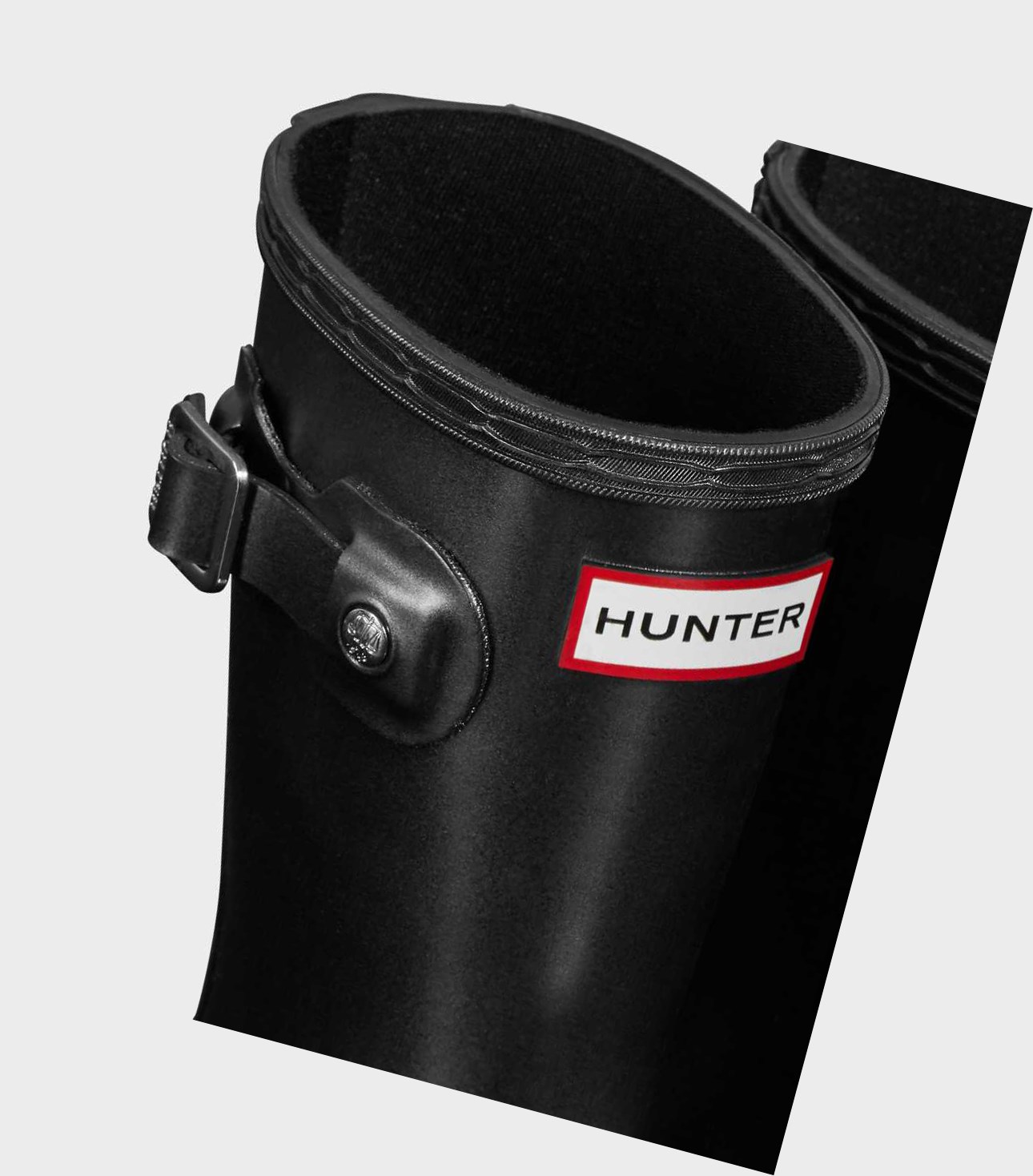 Kids' Hunter Original Little Pearlized Wellington Short Boots Black | 4059163-TE