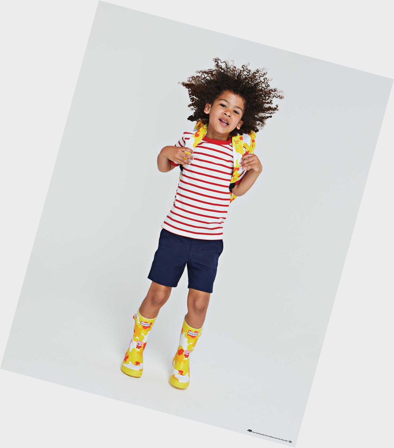 Kids' Hunter Original Little Peppa Pig Wellington Short Boots Yellow | 7814032-PC