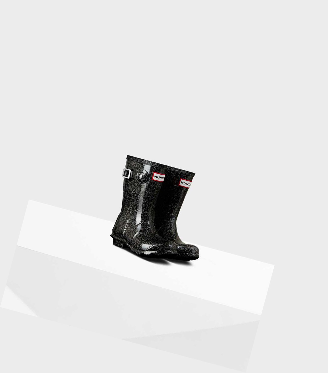 Kids' Hunter Original Little Starcloud Wellington Short Boots Black | 5901624-AW