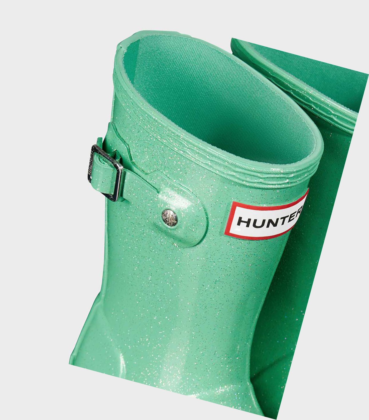 Kids' Hunter Original Little Starcloud Wellington Short Boots Green | 8295063-RZ