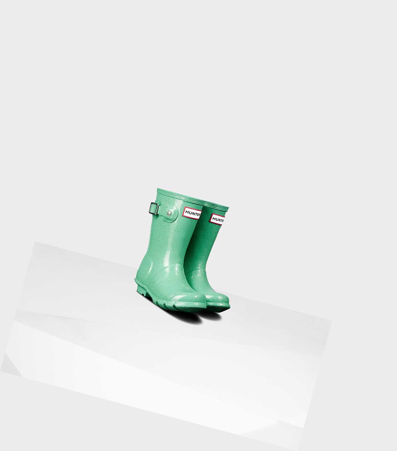 Kids' Hunter Original Little Starcloud Wellington Short Boots Green | 8295063-RZ