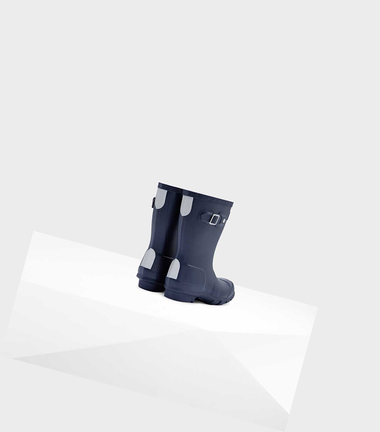 Kids' Hunter Original Little Wellington Short Boots Navy | 0635819-CR