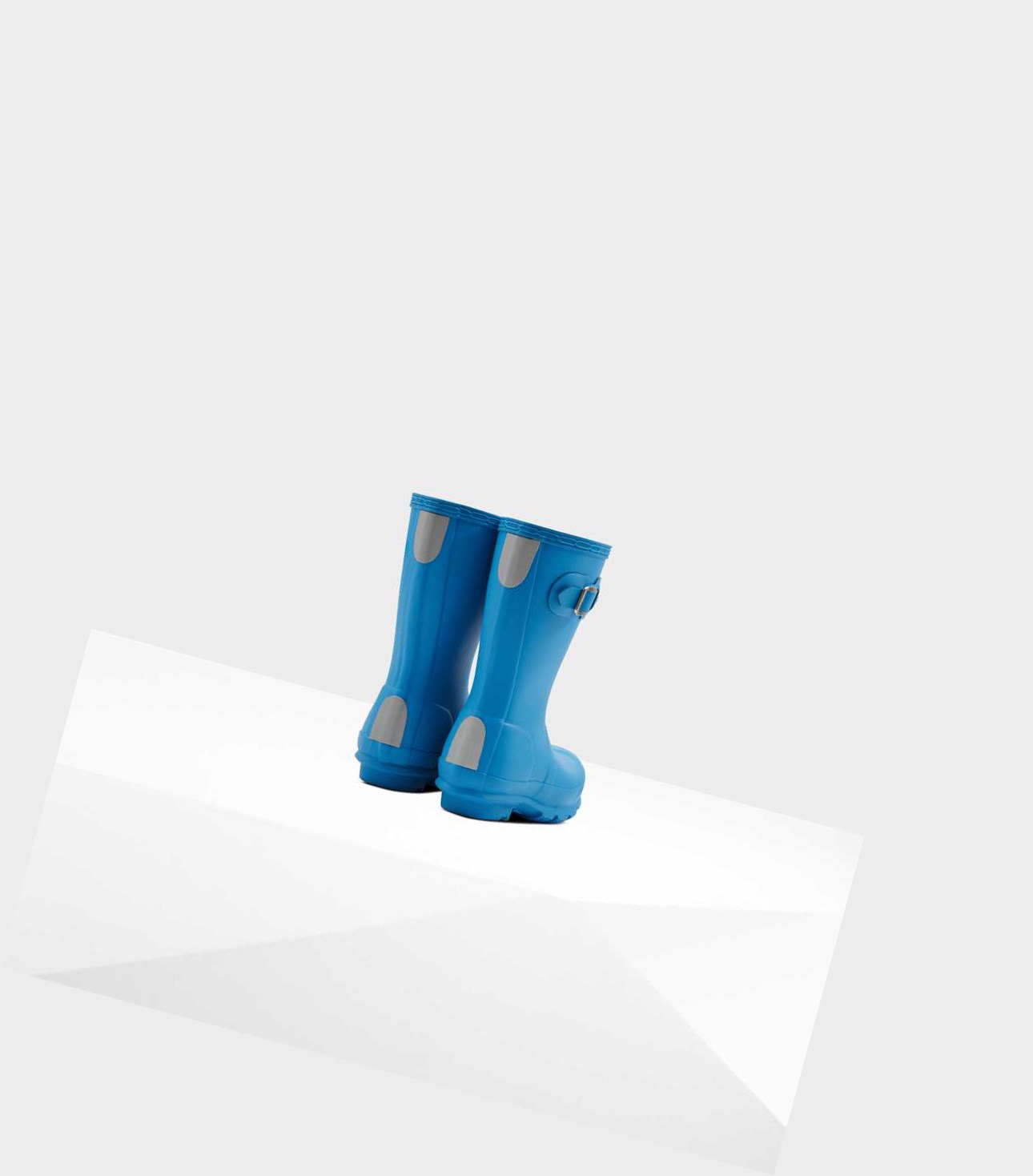 Kids' Hunter Original Little Wellington Short Boots Blue | 9537802-SI