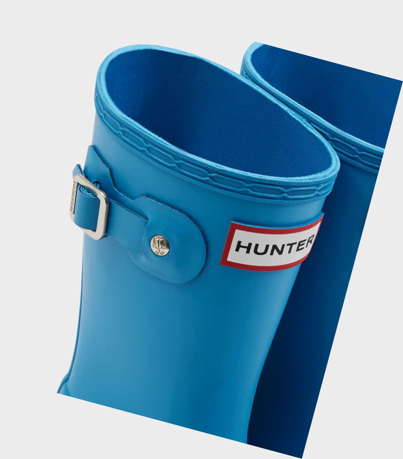 Kids' Hunter Original Little Wellington Short Boots Blue | 9537802-SI