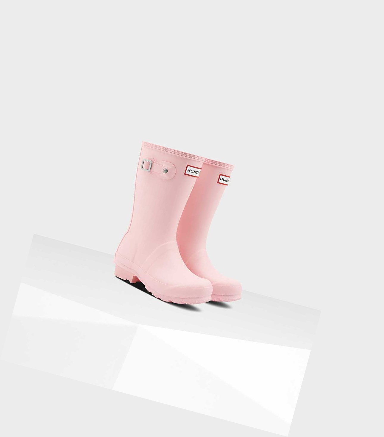 Kids' Hunter Original Wellington Short Boots Pink | 8620435-IA