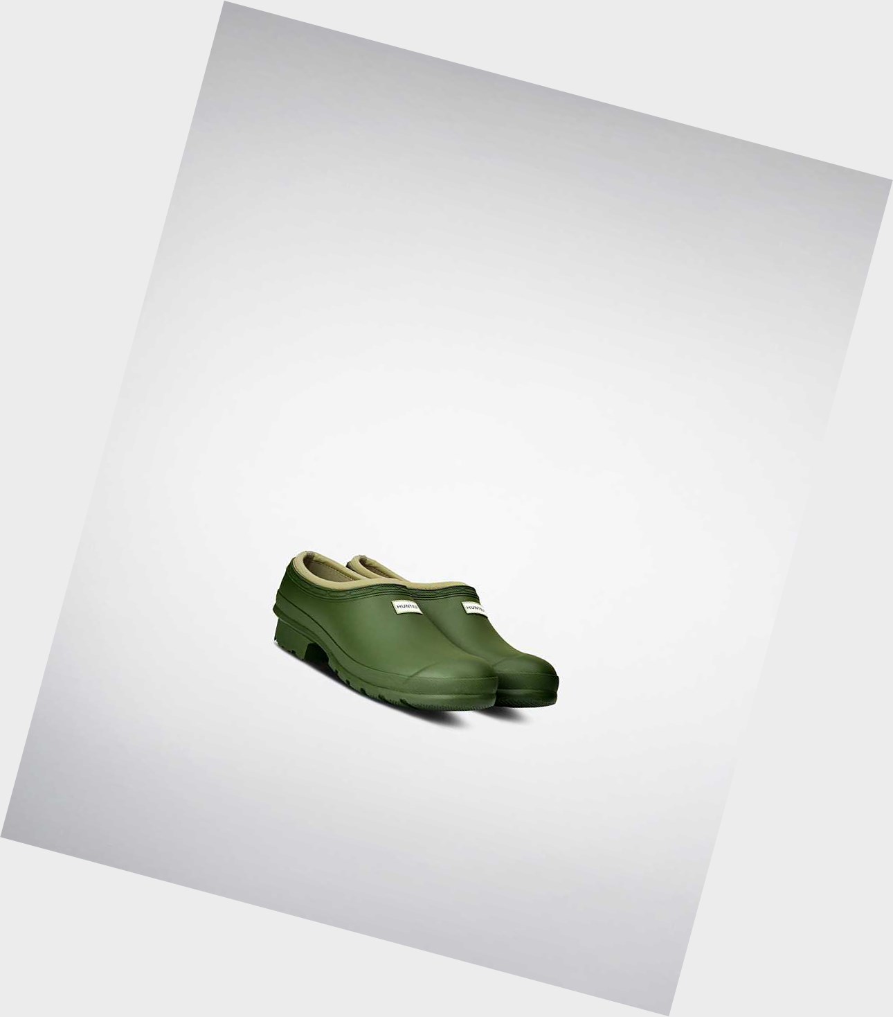 Men's Hunter Gardener Clogs Green | 3906751-IL