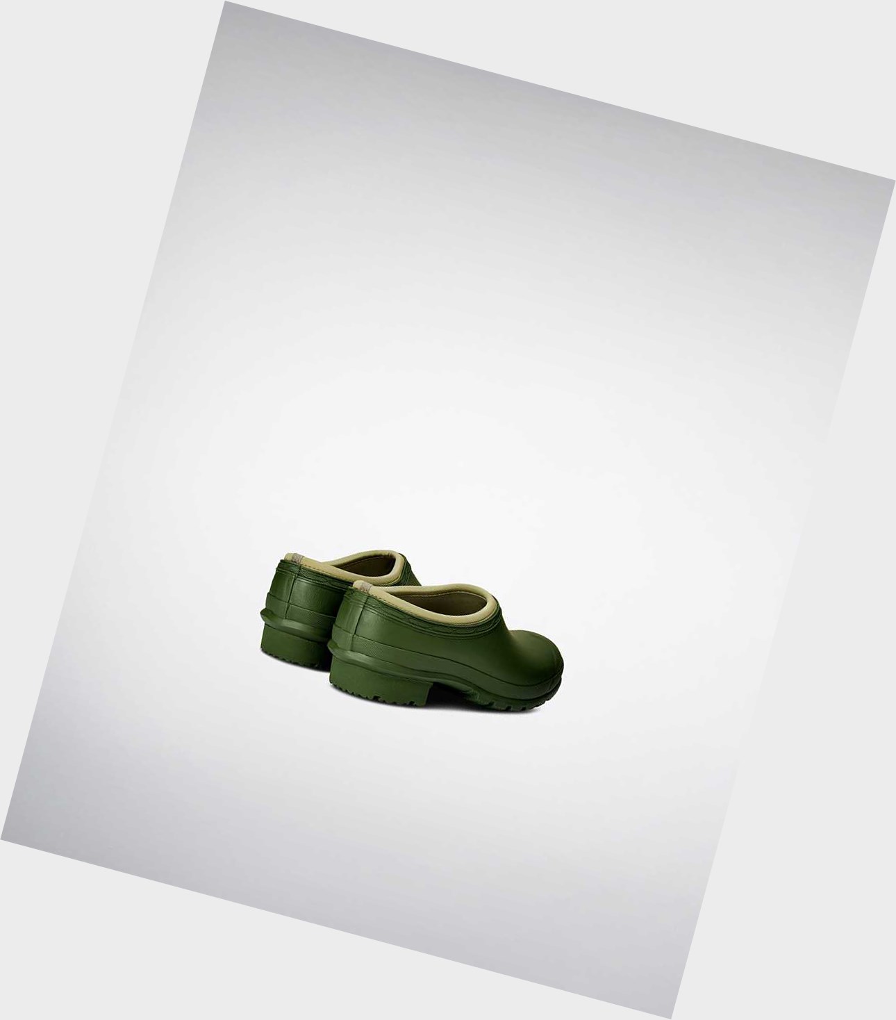 Men's Hunter Gardener Clogs Green | 3906751-IL
