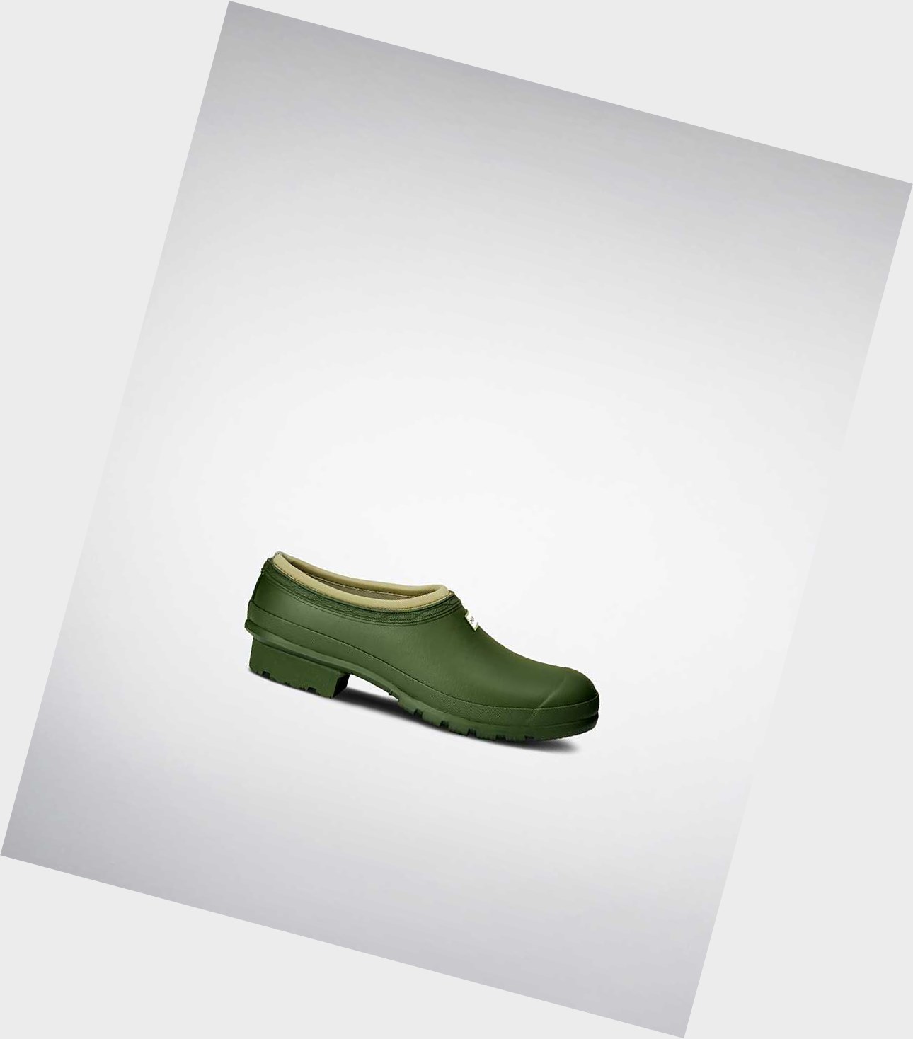 Men\'s Hunter Gardener Clogs Green | 3906751-IL