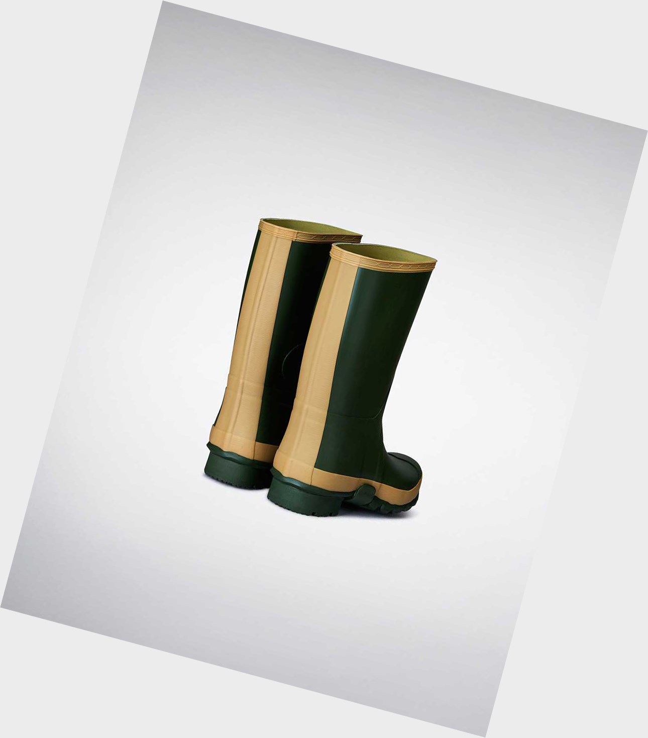 Men's Hunter Gardener Wellington Tall Boots Green | 2740865-YV