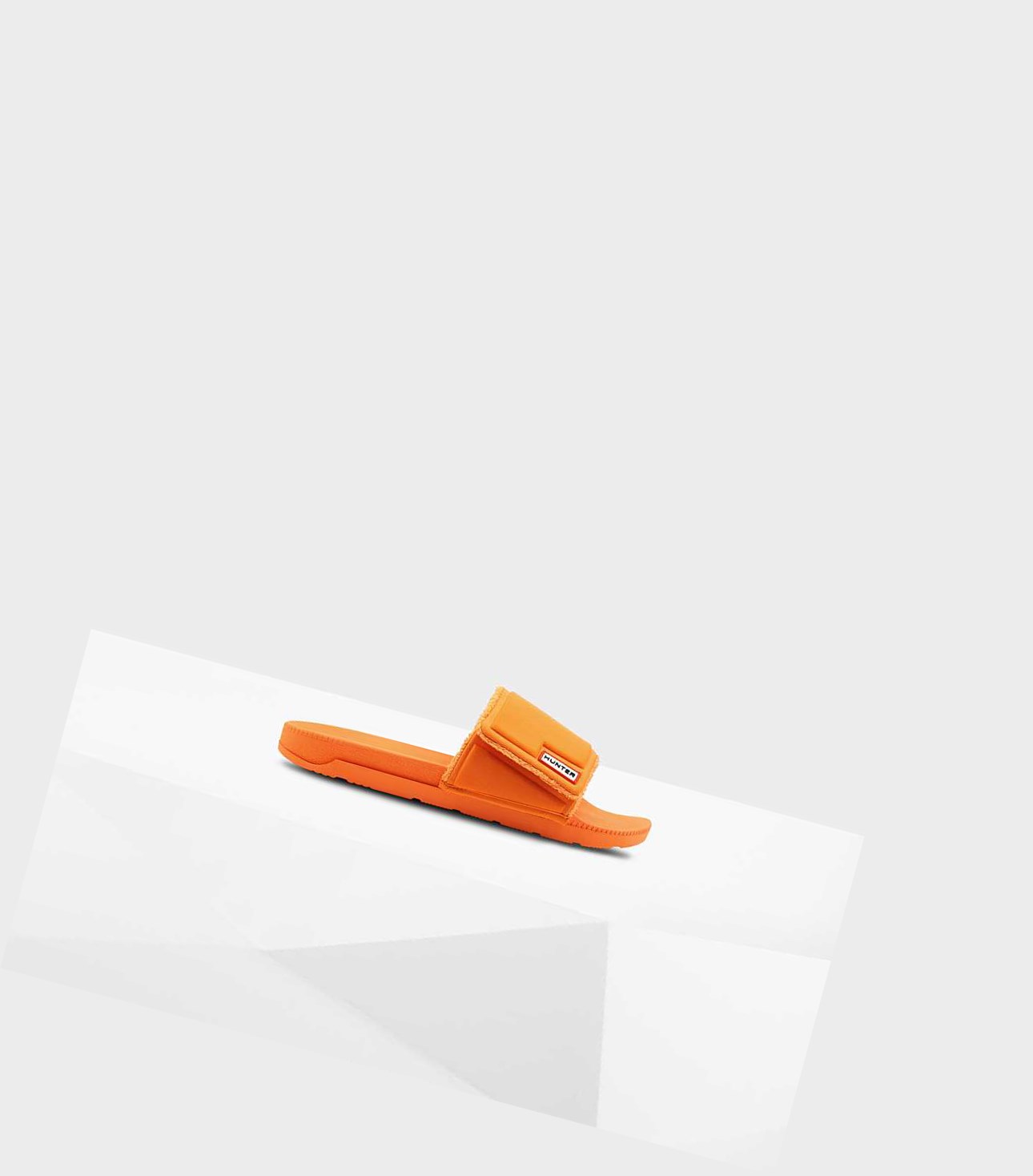 Men's Hunter Original Adjustable Slides Orange | 5038196-WQ