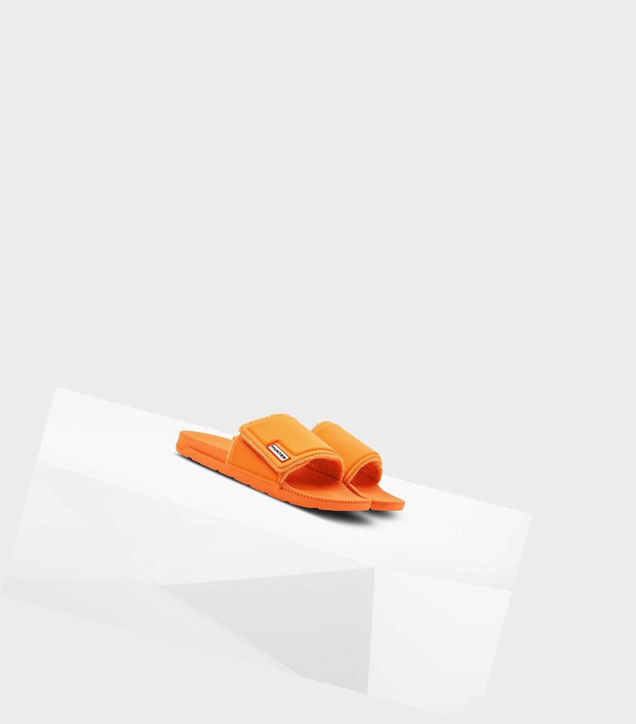 Men's Hunter Original Adjustable Slides Orange | 5038196-WQ