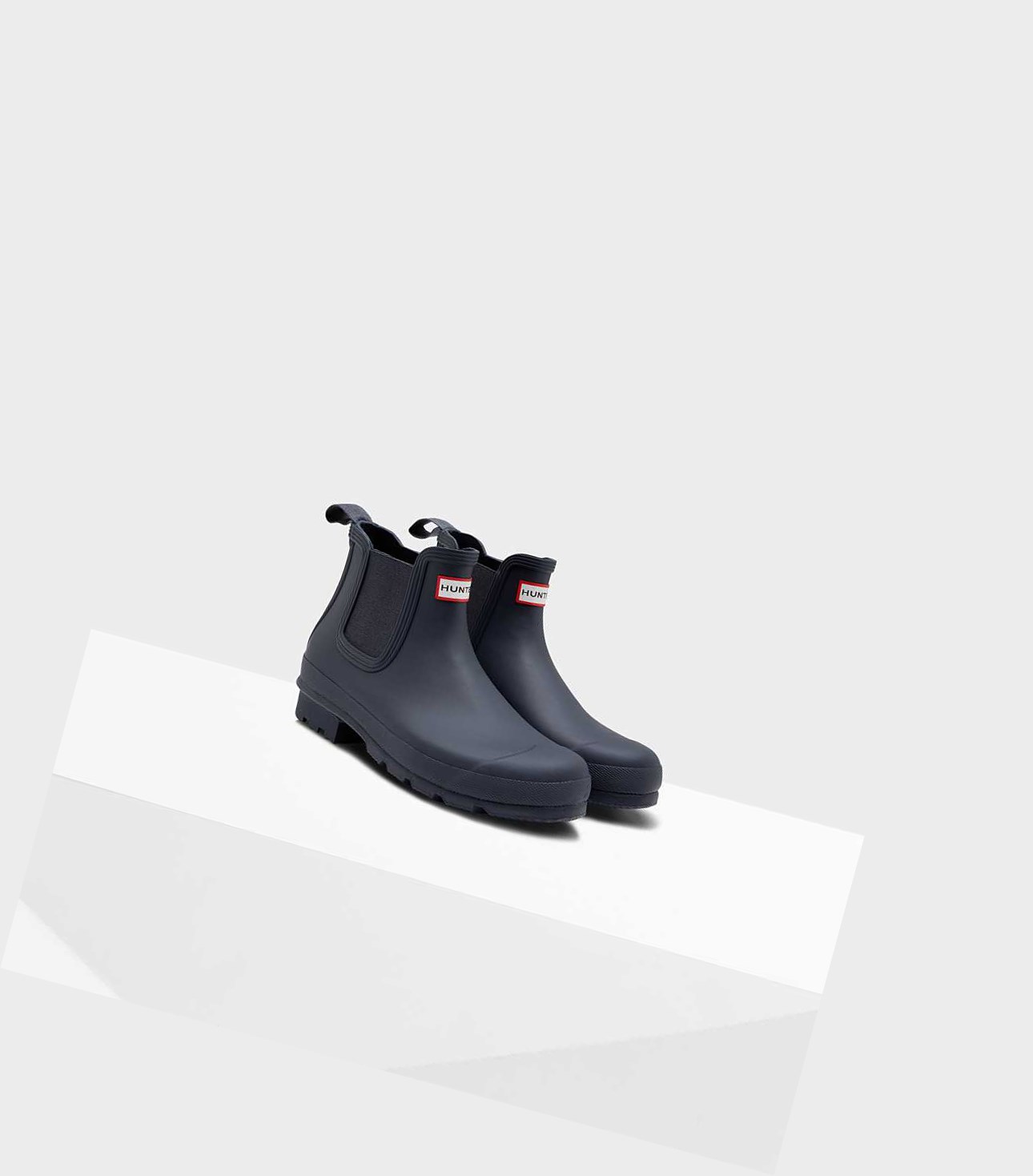 Men's Hunter Original Chelsea Boots Navy | 2047856-WO