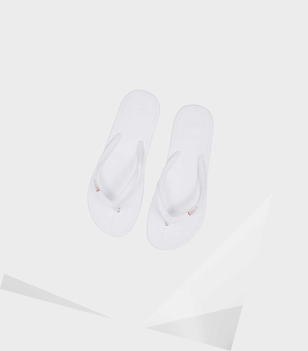 Men\'s Hunter Original Flip Flops White | 3965874-WS