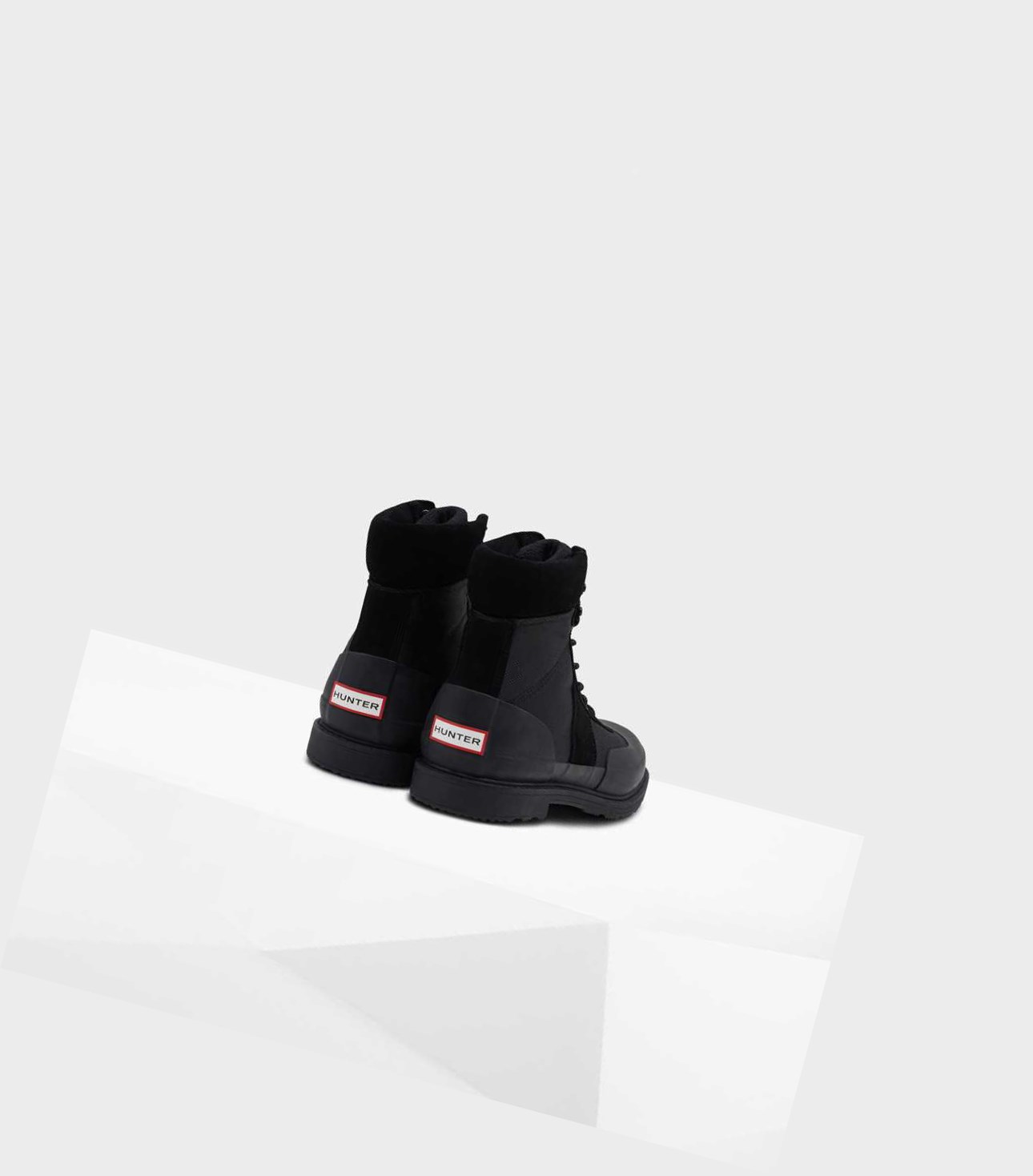 Men's Hunter Original Insulated Commando Winter Boots Black | 2935718-MA