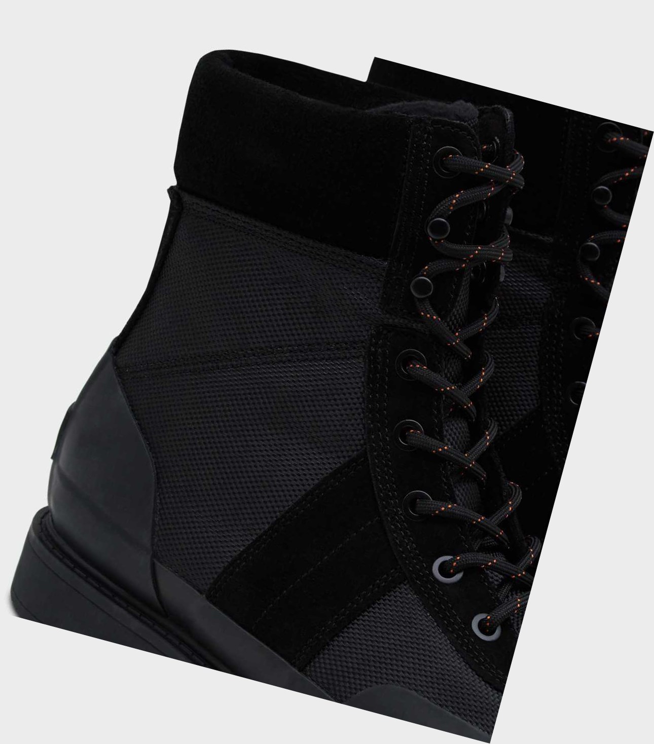 Men's Hunter Original Insulated Commando Winter Boots Black | 2935718-MA