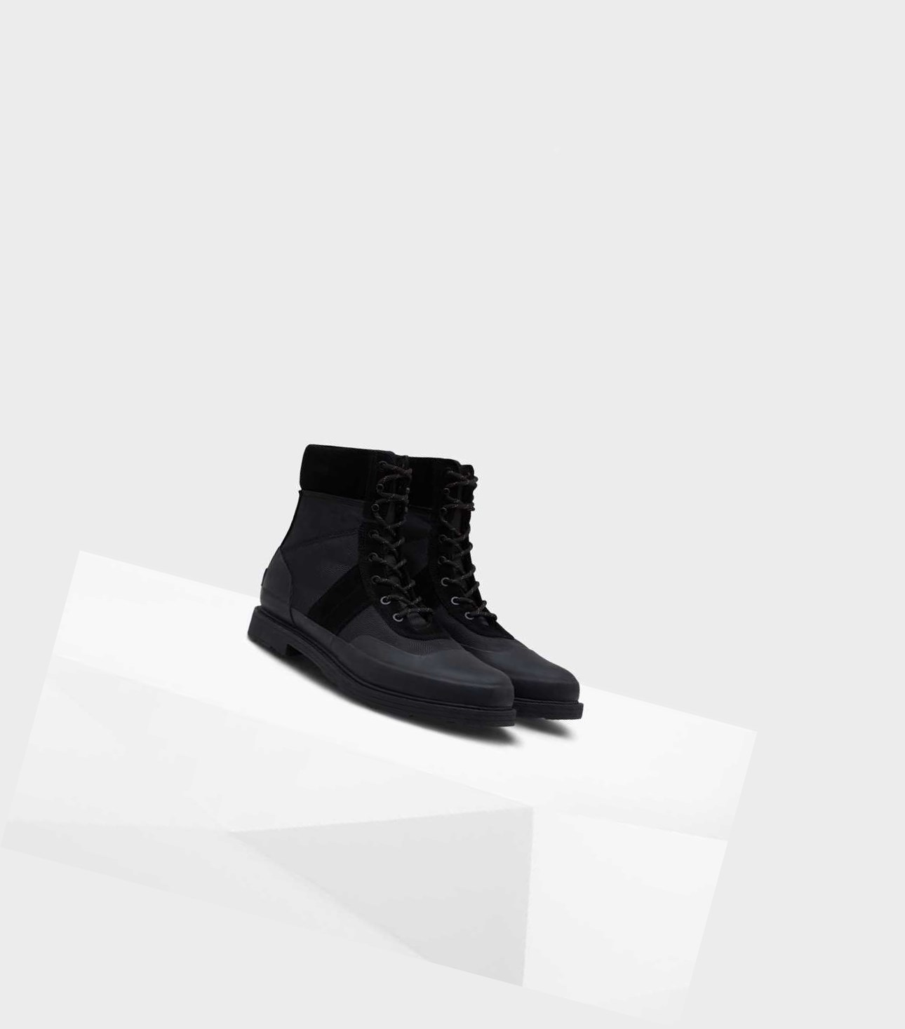 Men's Hunter Original Insulated Commando Winter Boots Black | 2935718-MA
