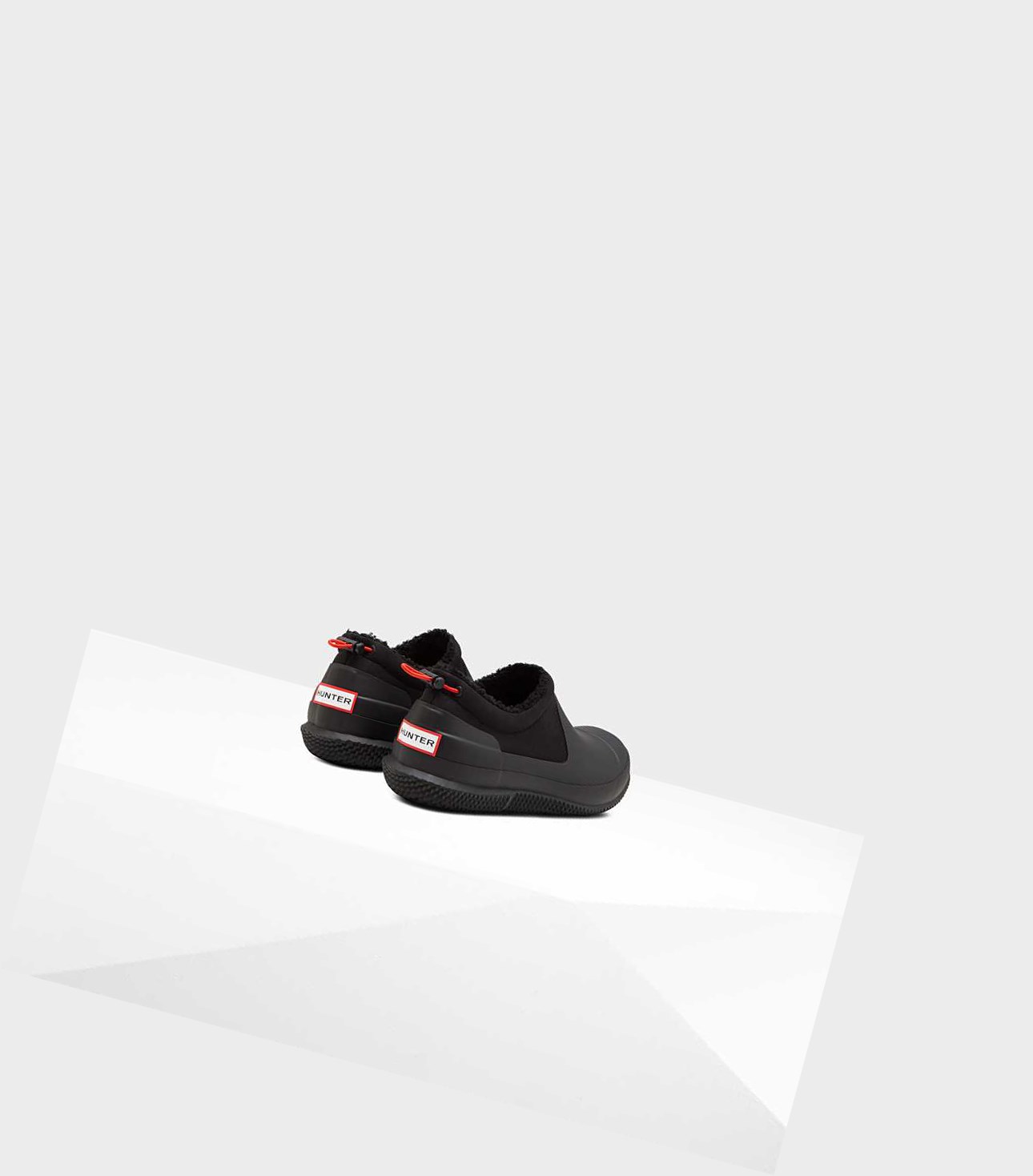 Men's Hunter Original Insulated Sherpa Winter Shoes Black | 1283640-CO