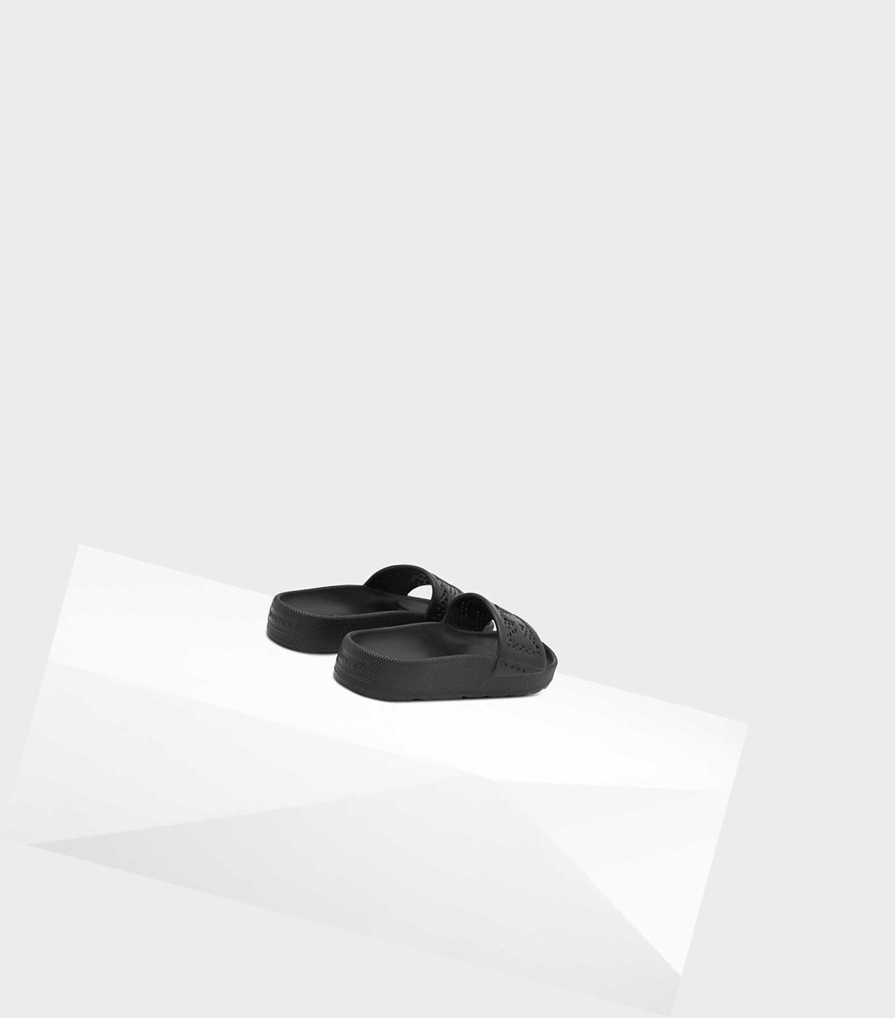 Men's Hunter Original Lightweight Moulded Slides Black | 2073964-TD
