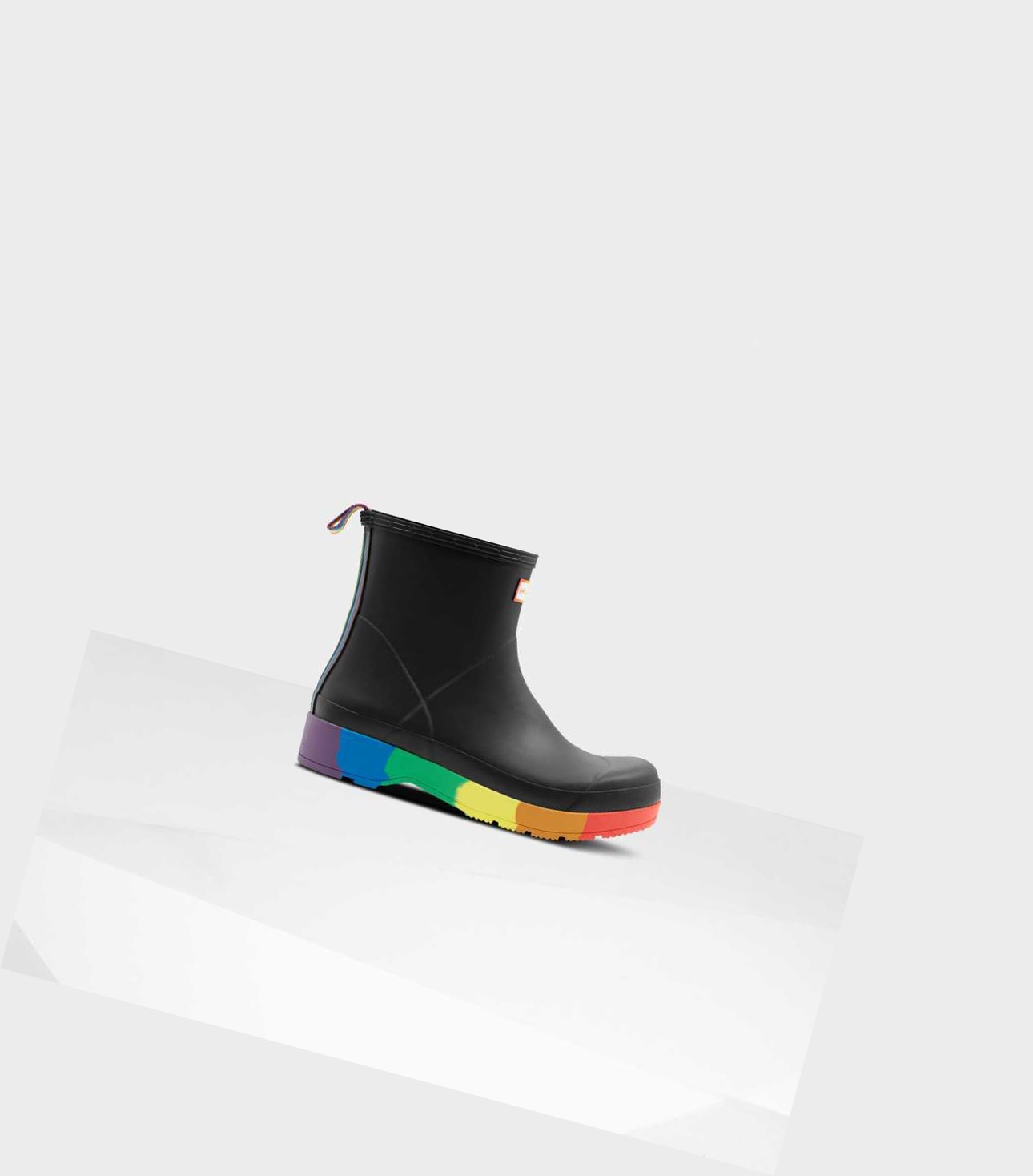 Men\'s Hunter Original Pride Heeled Play Boots Black | 2018693-CI