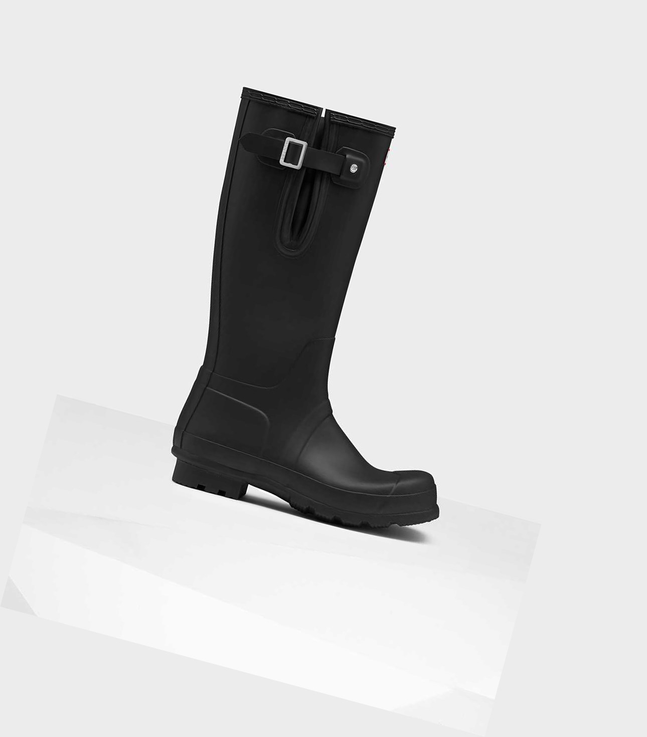 Men\'s Hunter Original Side Adjustable Wellington Tall Boots Black | 4902761-QD