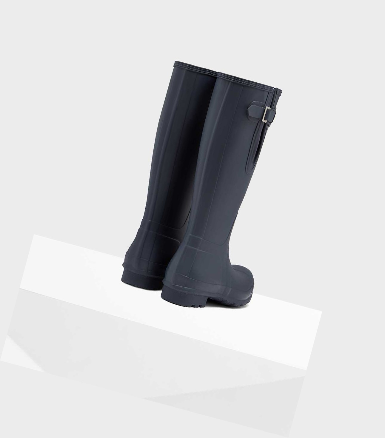 Men's Hunter Original Side Adjustable Wellington Tall Boots Navy | 6213048-FH