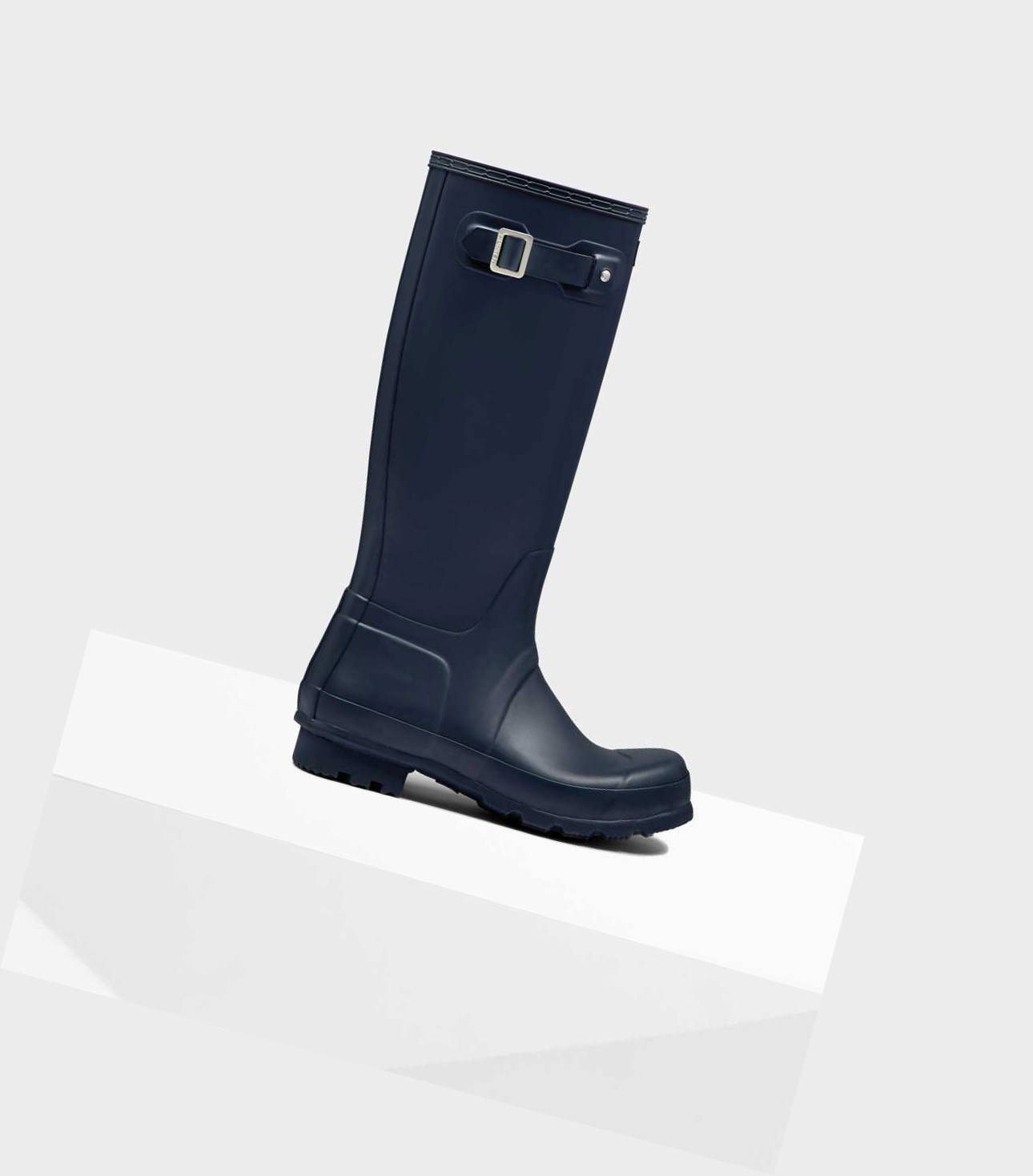 Men\'s Hunter Original Wellington Tall Boots Navy | 3025496-SR