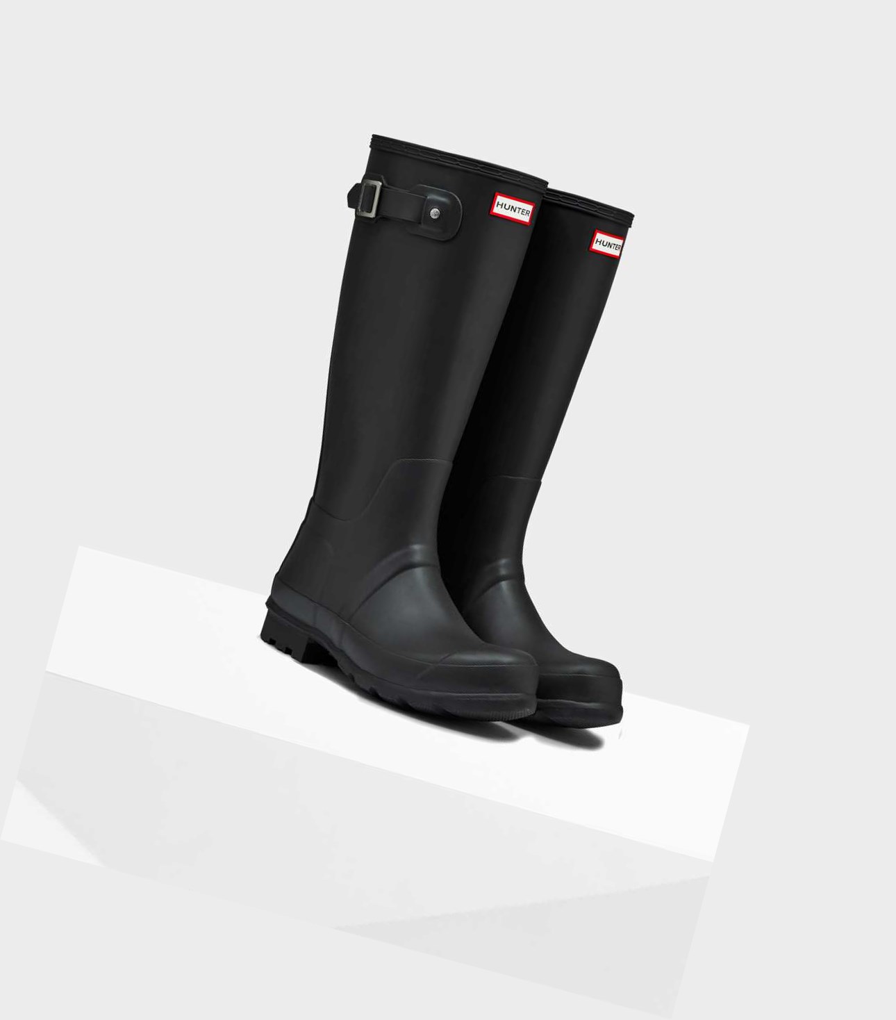 Men's Hunter Original Wellington Tall Boots Black | 3758021-AG
