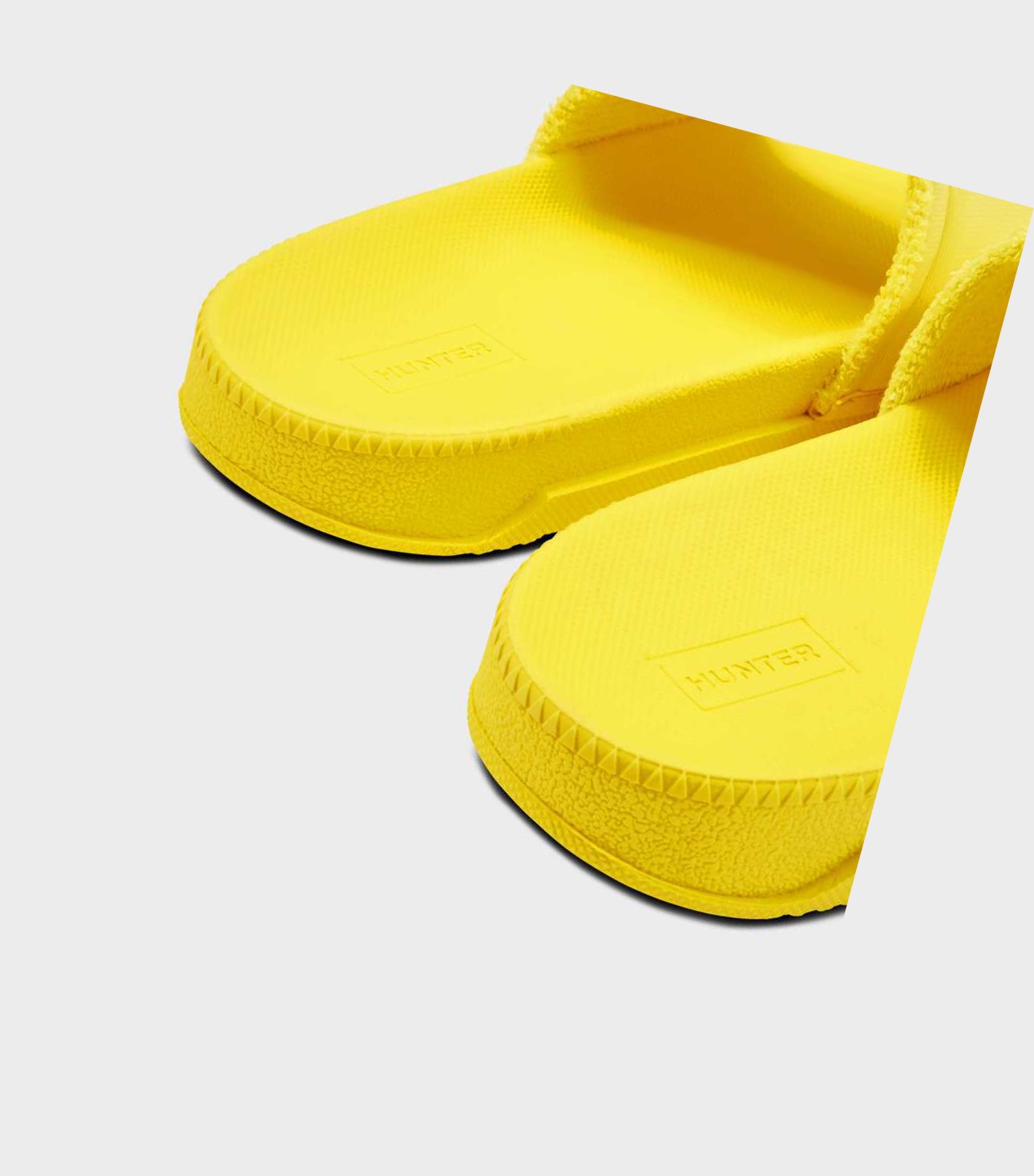 Women's Hunter Original Adjustable Slides Yellow | 0148392-EG