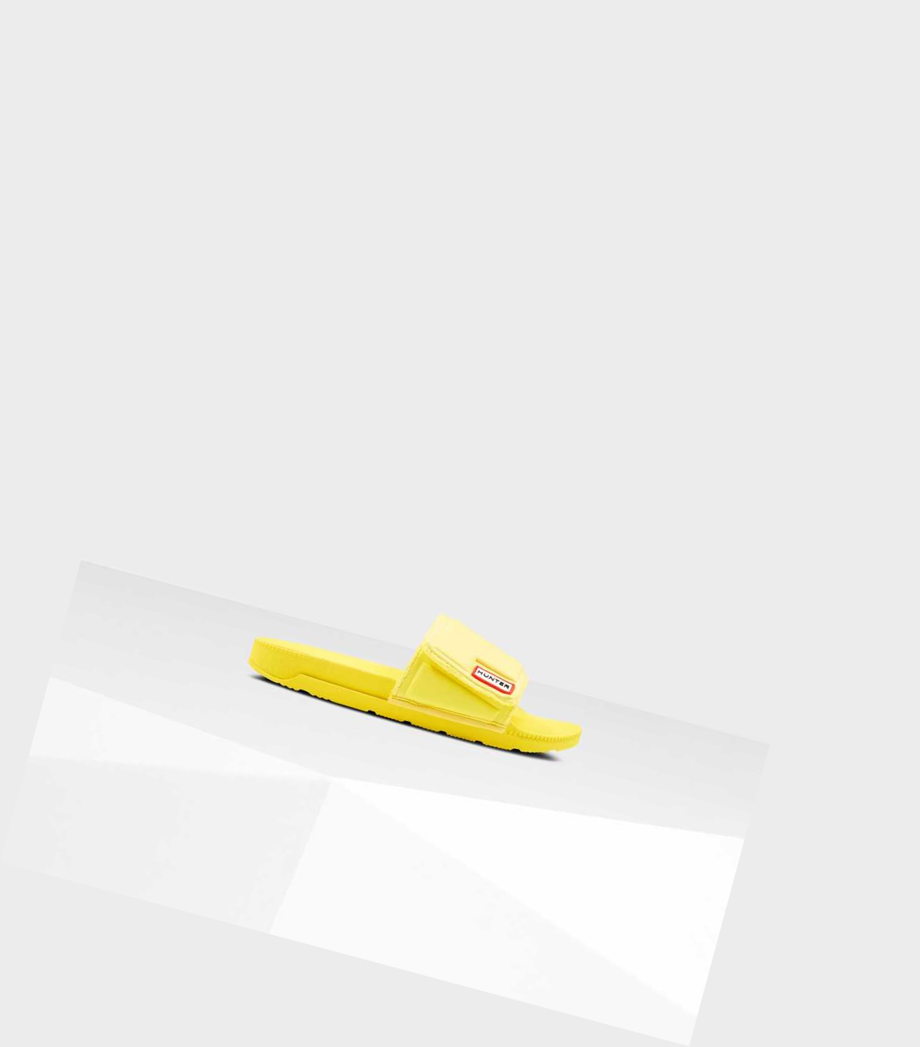 Women's Hunter Original Adjustable Slides Yellow | 0148392-EG