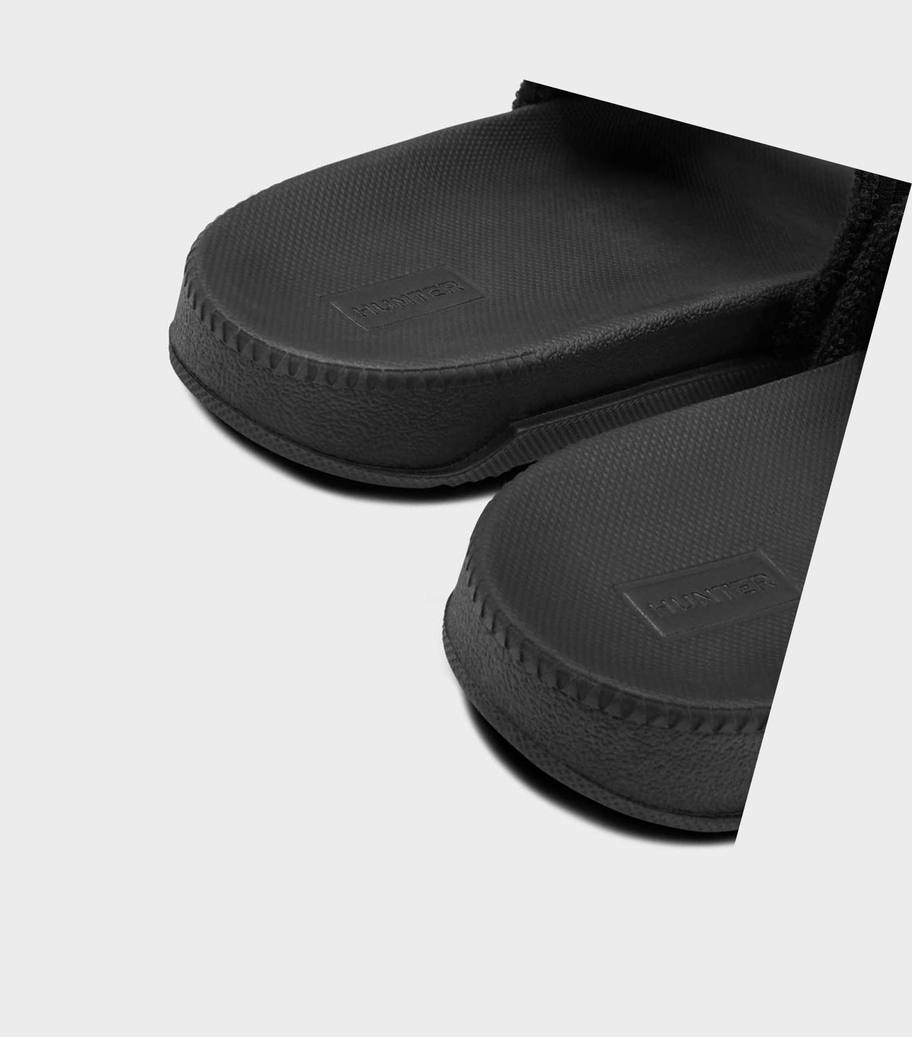Women's Hunter Original Adjustable Slides Black | 3016928-RI