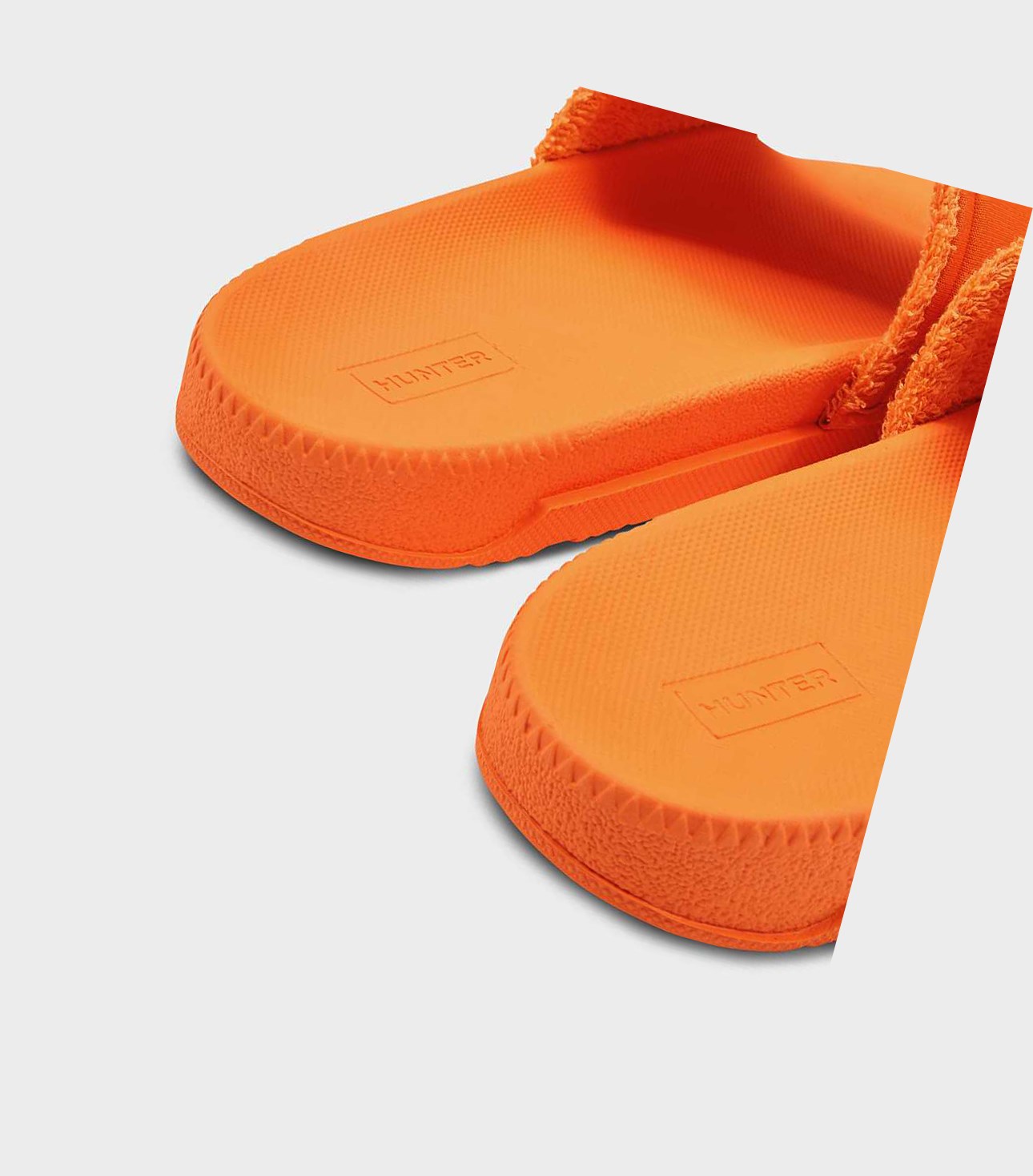 Women's Hunter Original Adjustable Slides Orange | 4970328-BY