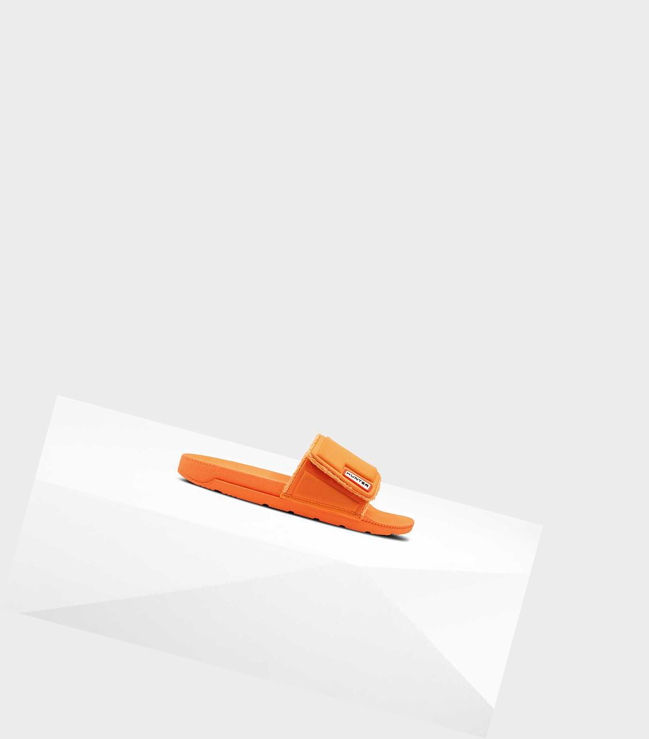 Women's Hunter Original Adjustable Slides Orange | 4970328-BY