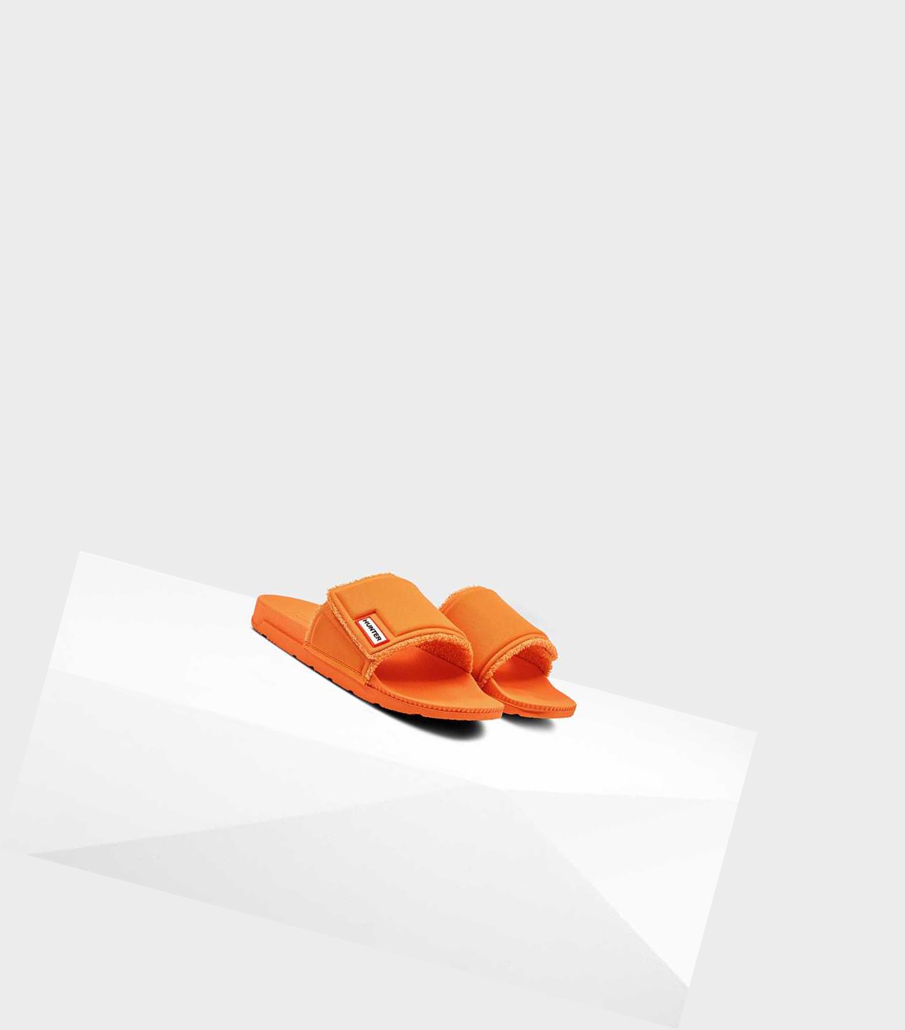 Women's Hunter Original Adjustable Slides Orange | 4970328-BY