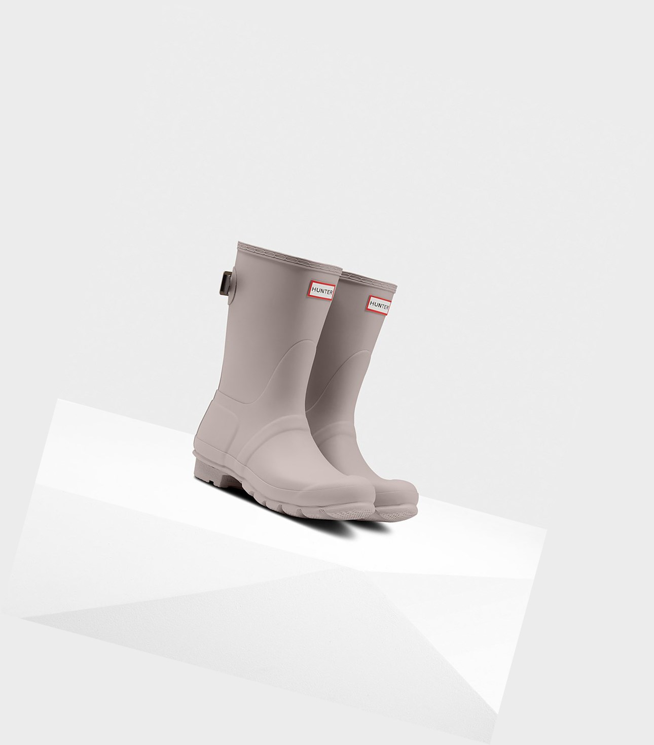 Women's Hunter Original Back Adjustable Short Boots Grey | 2309657-NW