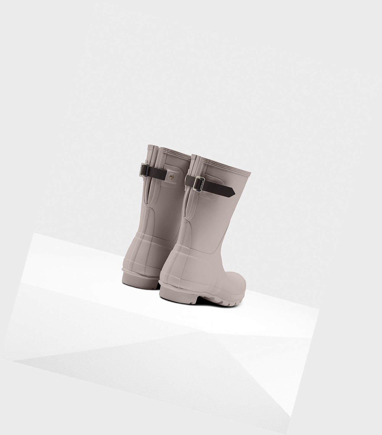 Women's Hunter Original Back Adjustable Short Boots Grey | 2309657-NW