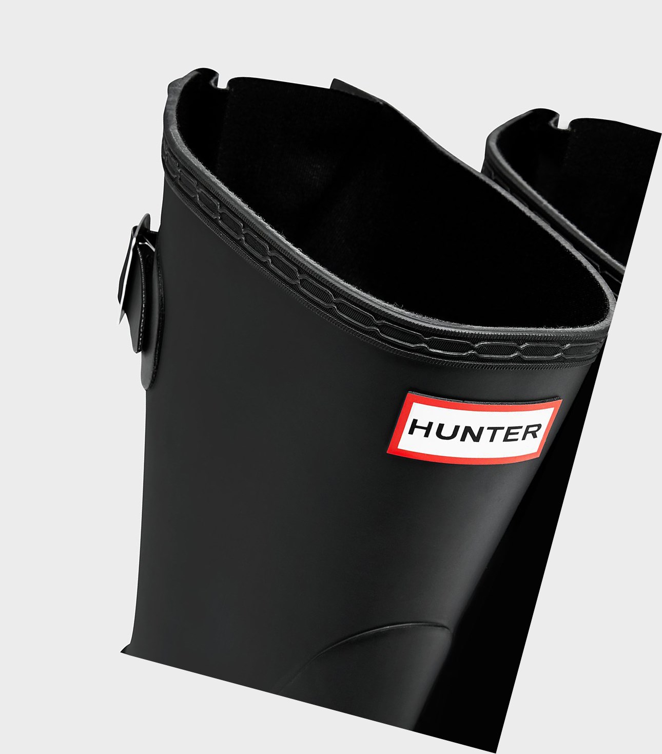 Women's Hunter Original Back Adjustable Short Boots Black | 5472809-HD