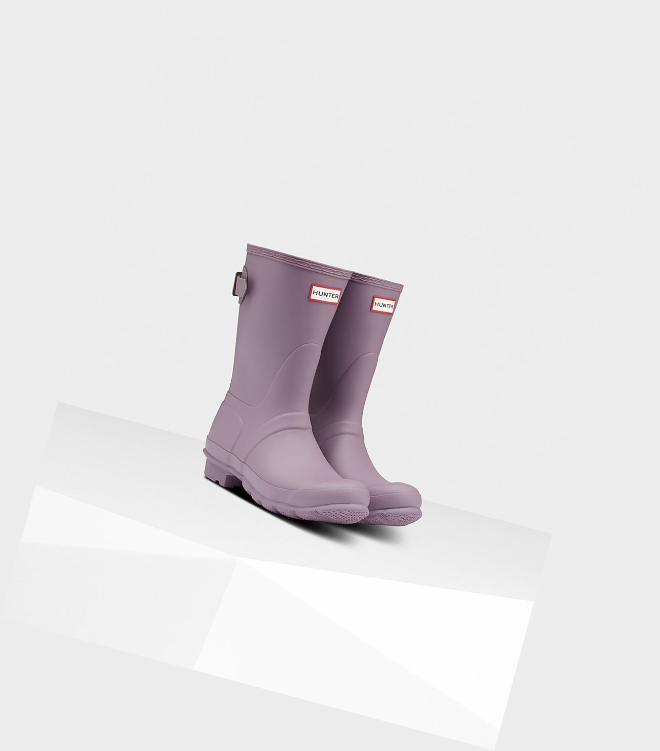 Women's Hunter Original Back Adjustable Short Boots Purple | 9835624-QB