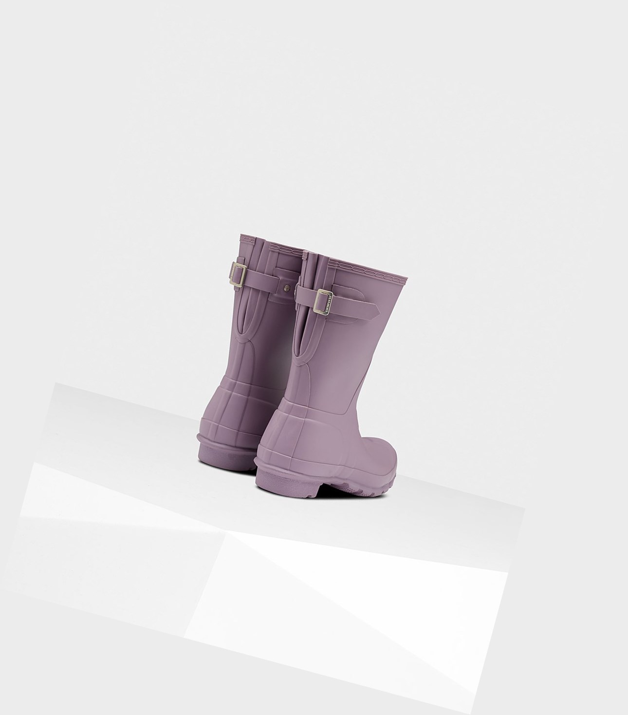 Women's Hunter Original Back Adjustable Short Boots Purple | 9835624-QB