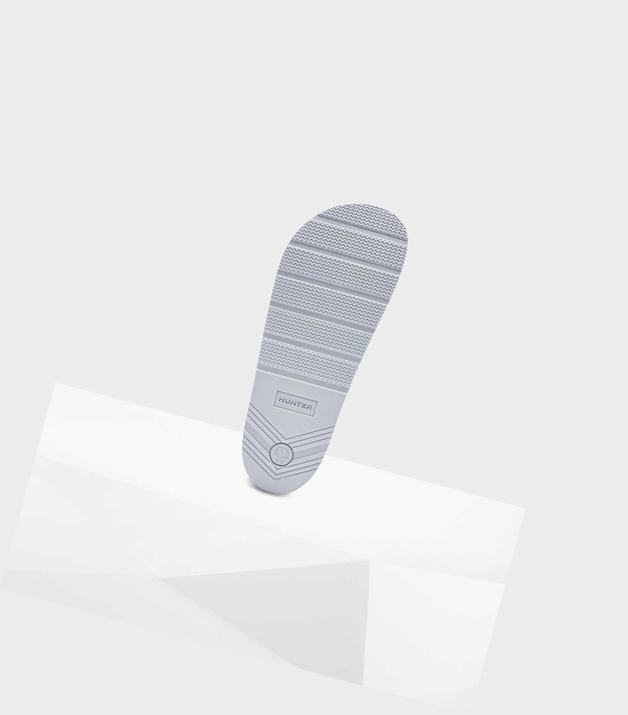 Women's Hunter Original Double Strap Slides Grey | 2670154-IH