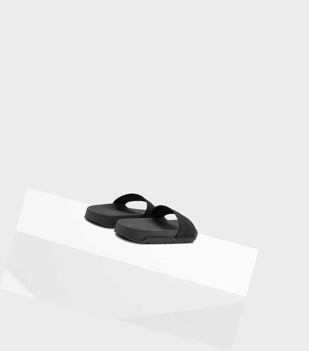 Women's Hunter Original Elastic Slides Black | 4325068-OZ