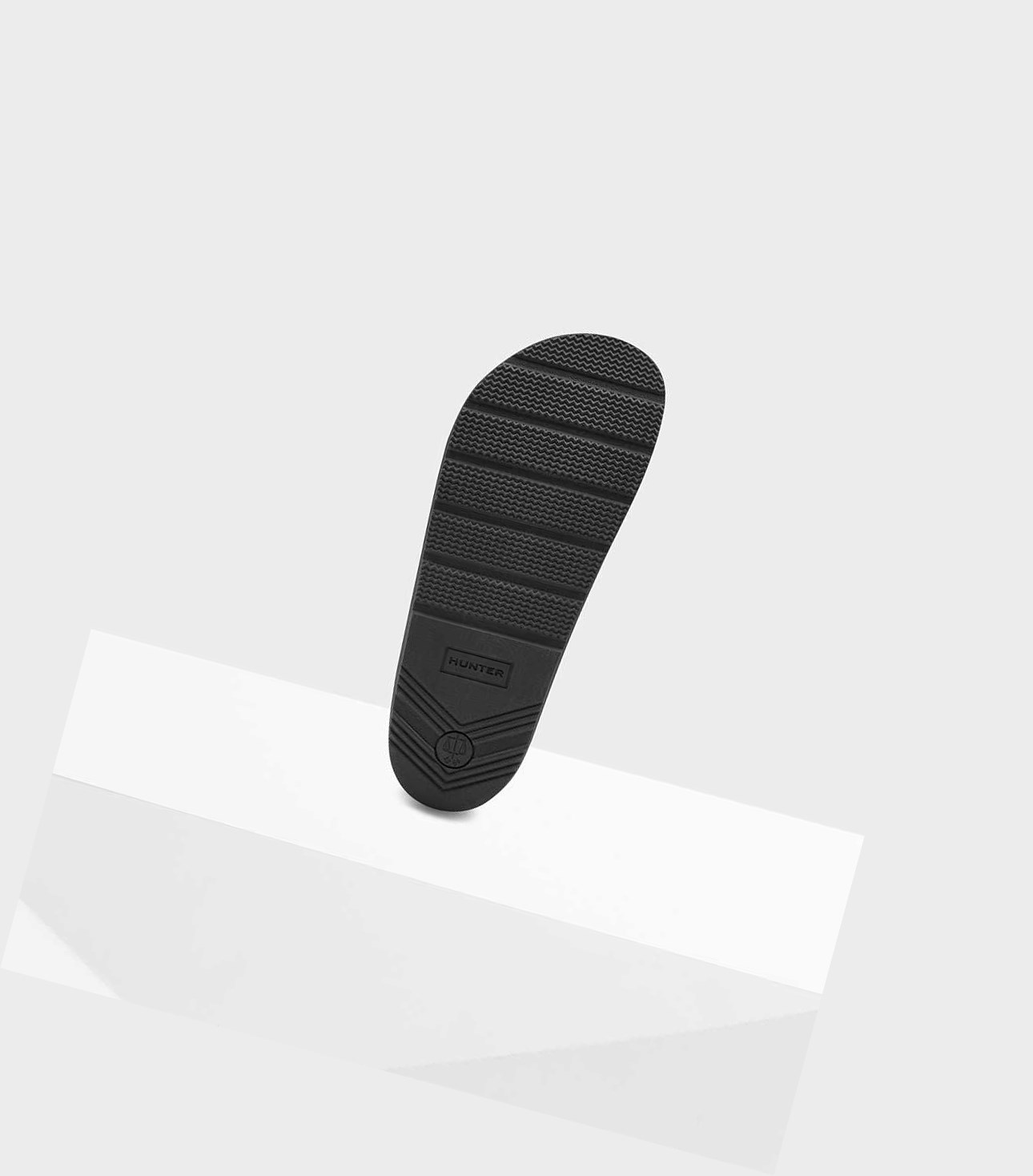 Women's Hunter Original Elastic Slides Black | 4325068-OZ