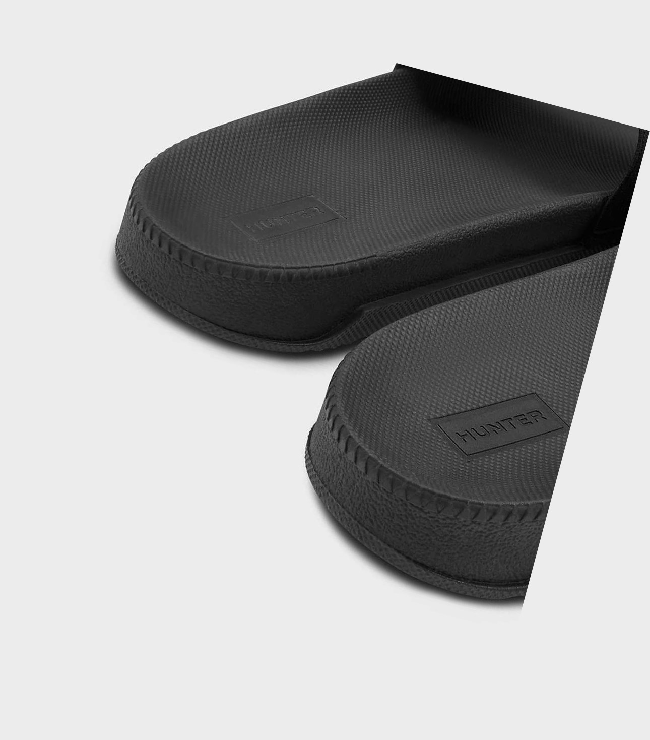 Women's Hunter Original Elastic Slides Black | 4325068-OZ