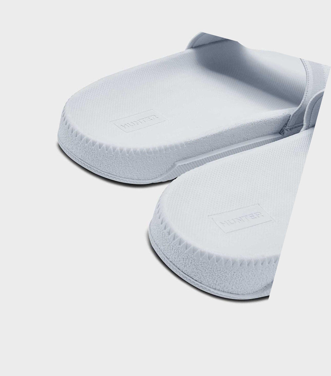 Women's Hunter Original Elastic Slides Grey | 4268753-YD
