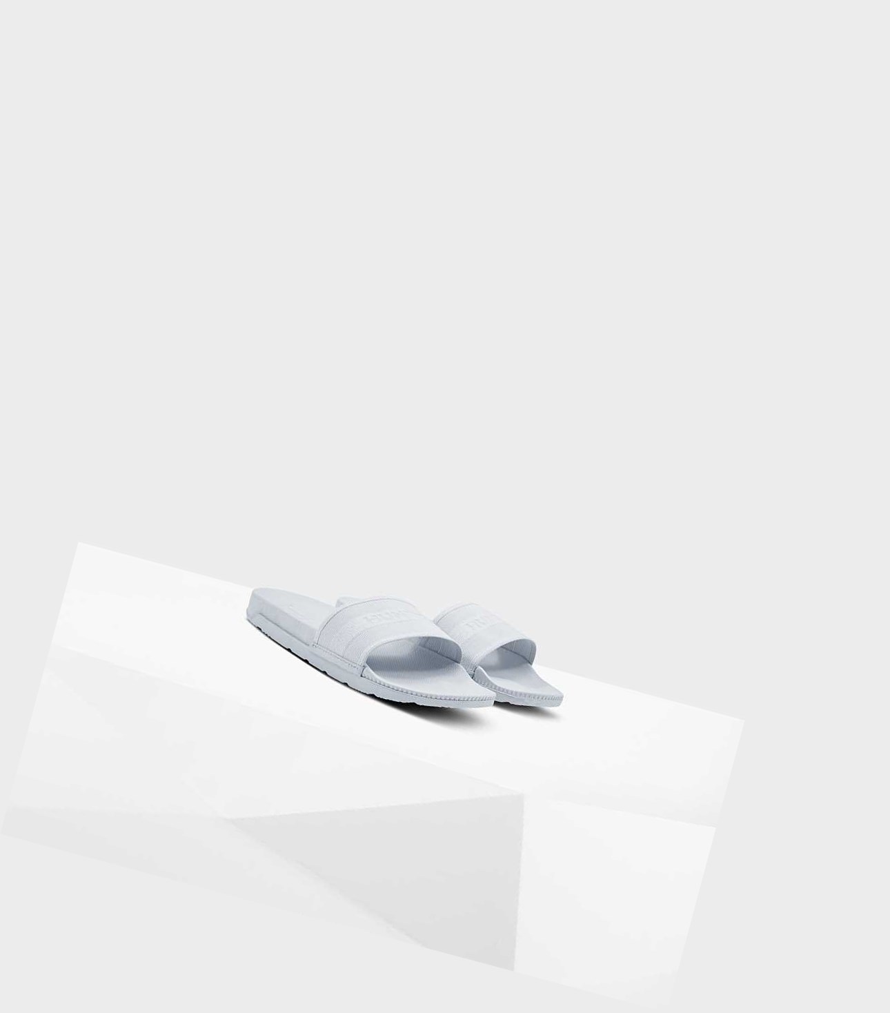 Women's Hunter Original Elastic Slides Grey | 4268753-YD