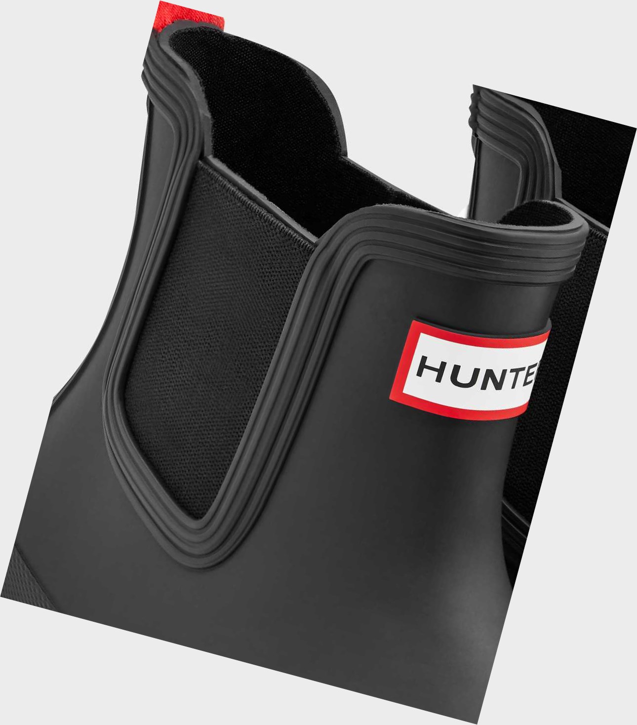 Women's Hunter Original Flat Heel Calendar Sole Chelsea Boots Black | 0548276-UB