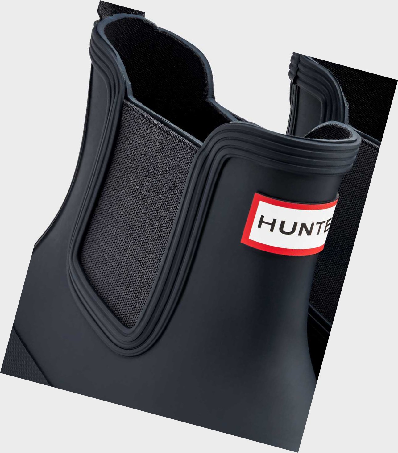 Women's Hunter Original Flat Heel Calendar Sole Chelsea Boots Navy | 8059613-UO