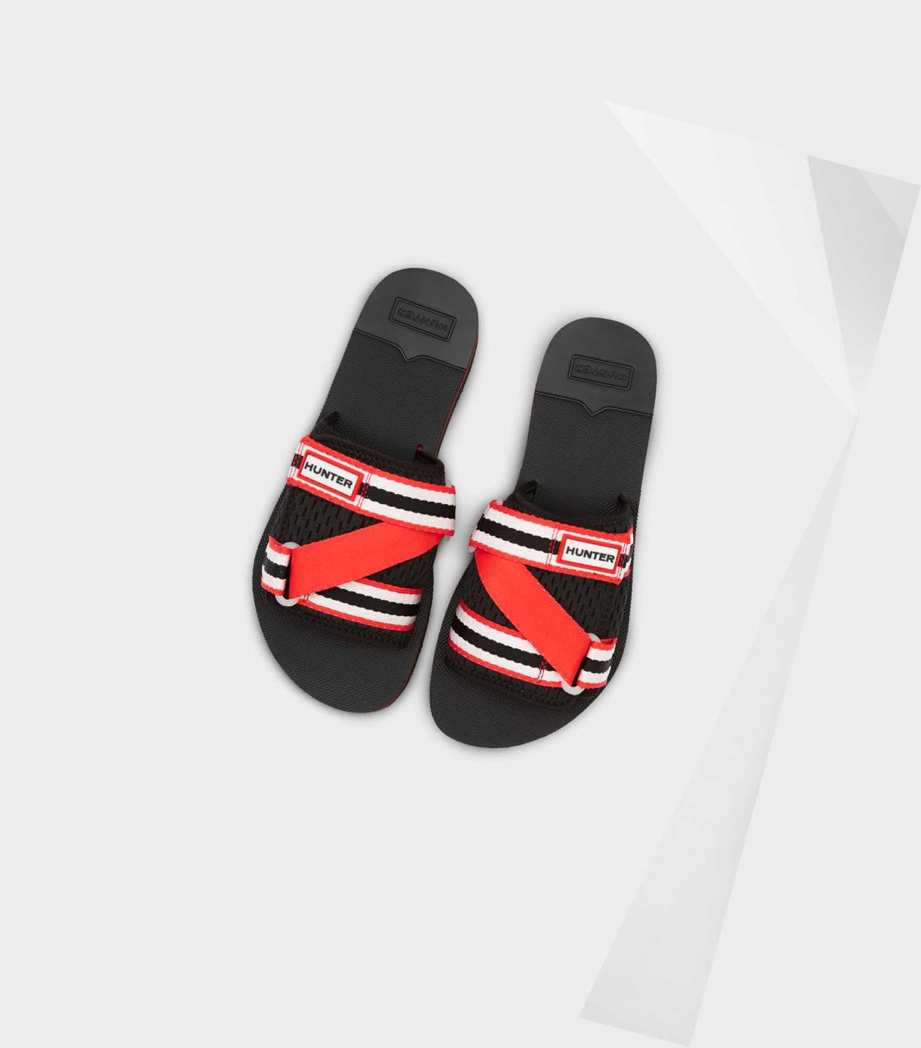 Women\'s Hunter Original Flatform Beach Slides Red | 0894765-SL